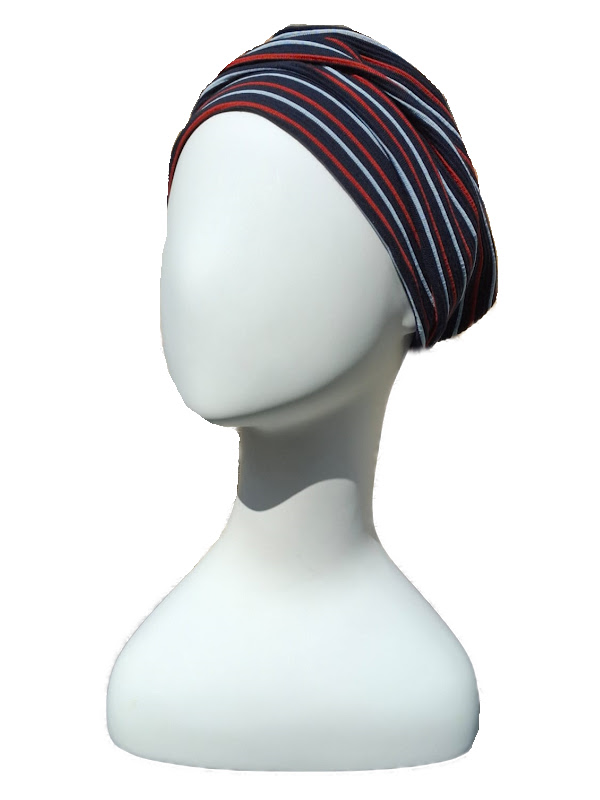 Chemo mutsjes Maya MA1700 Stripes Navy, white and red