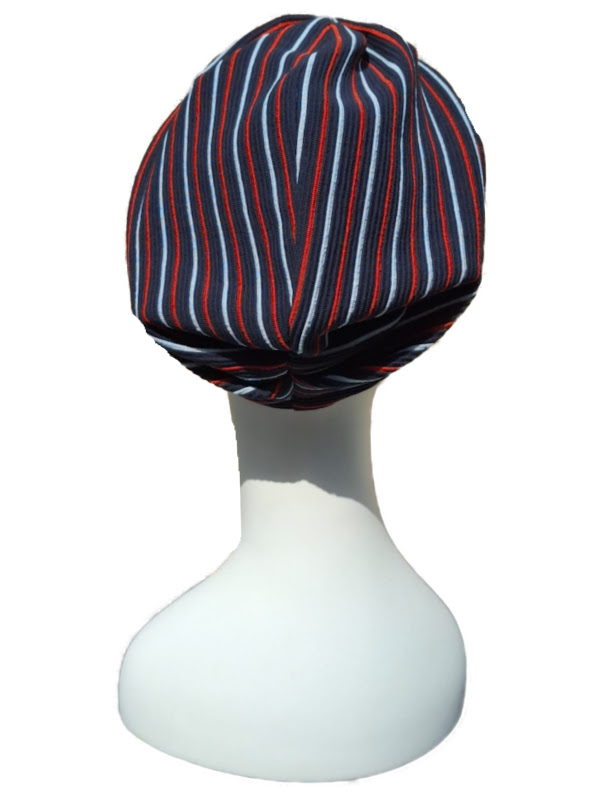 Chemo mutsjes Maya MA1700 Stripes Navy, white and red